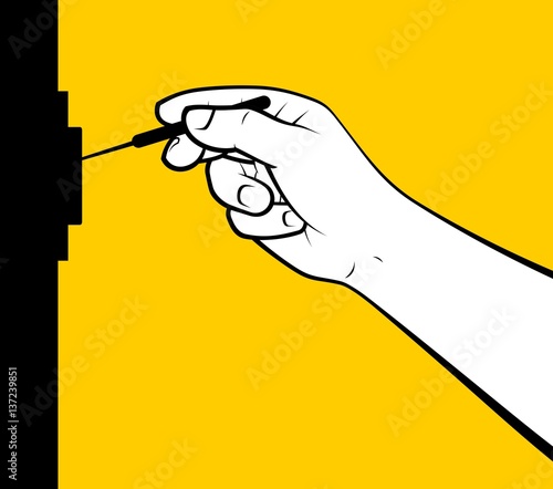 Lockpicking hand