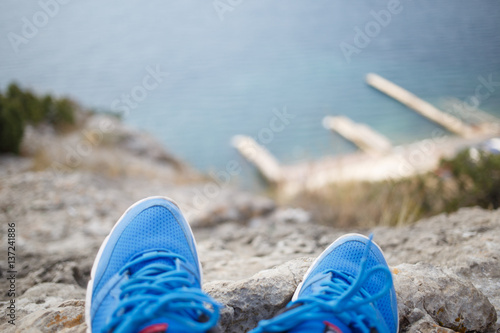 Photo pair shoes, background blur