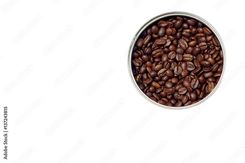 coffee beans in the form of a circle on a white background. coffee beans in the form of a circle on a white background.