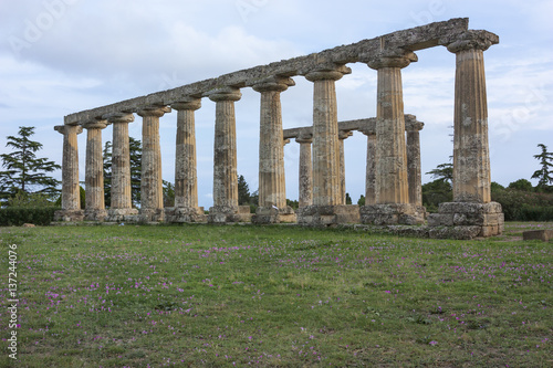 Palatine Tables, Hera Sanctuary in Metaponto, Basilicata, Italy photo