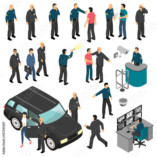 Security Isometric Set
