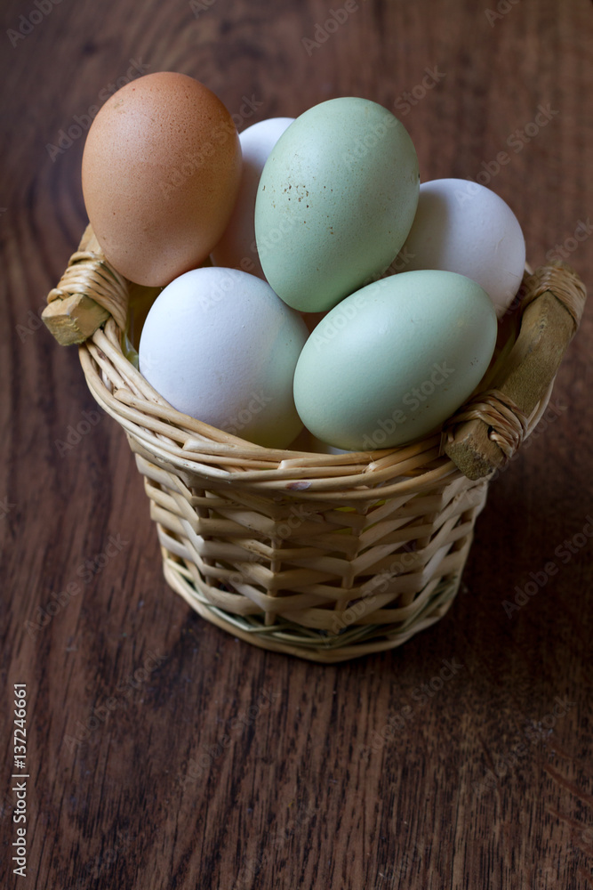 Farm colored eggs Farm colored eggs