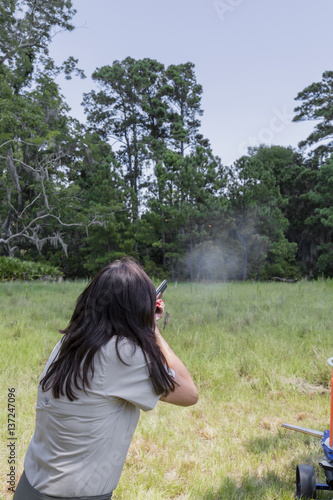 Female Skeet Shooter