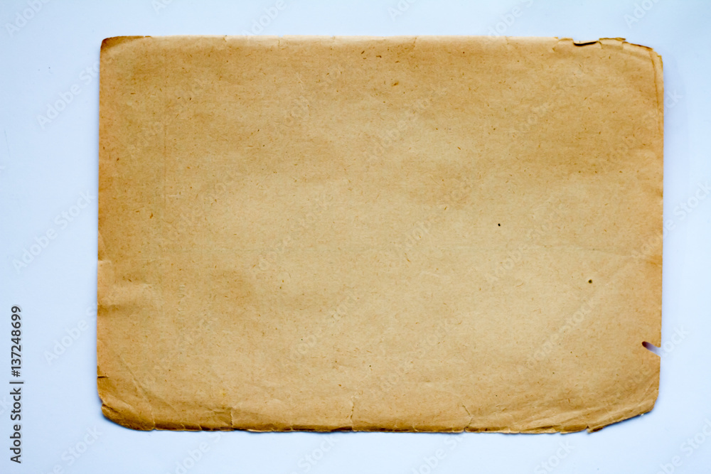 Old paper sheet. Old paper sheet.