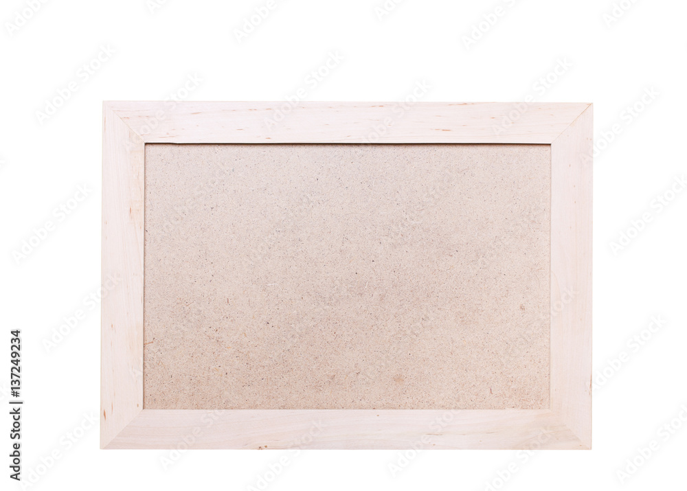 Fototapeta premium Horizontal empty wooden frame for writing the text