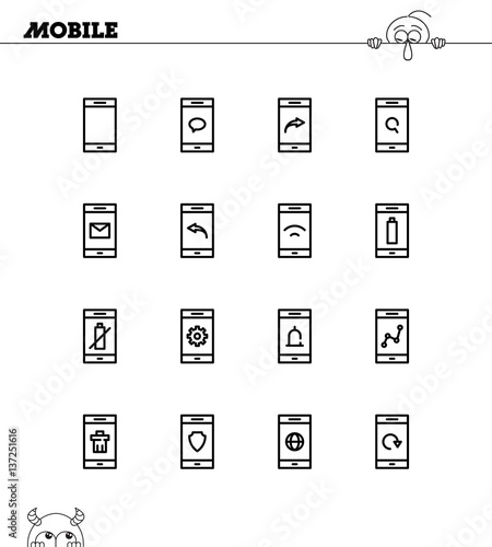 Mobile icon set © RaulAlmu