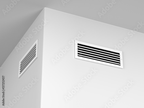 Air vents on the wall photo