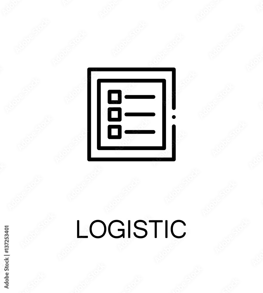 Logistic flat icon Logistic flat icon