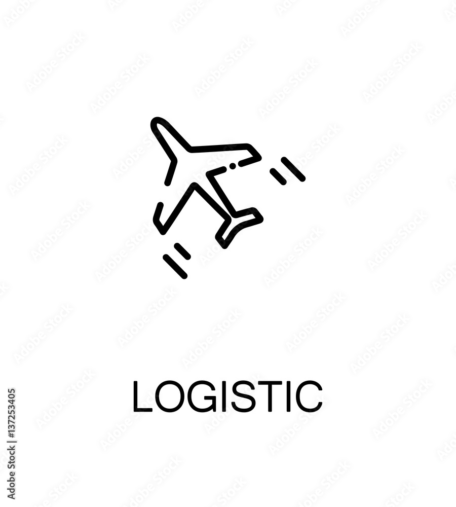 Logistic flat icon Logistic flat icon