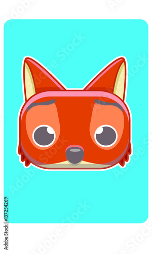 zorro tierno ilustracion