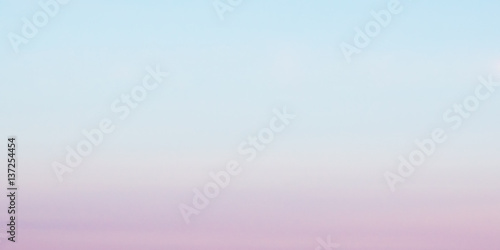 Beautiful sky colors blue and pink