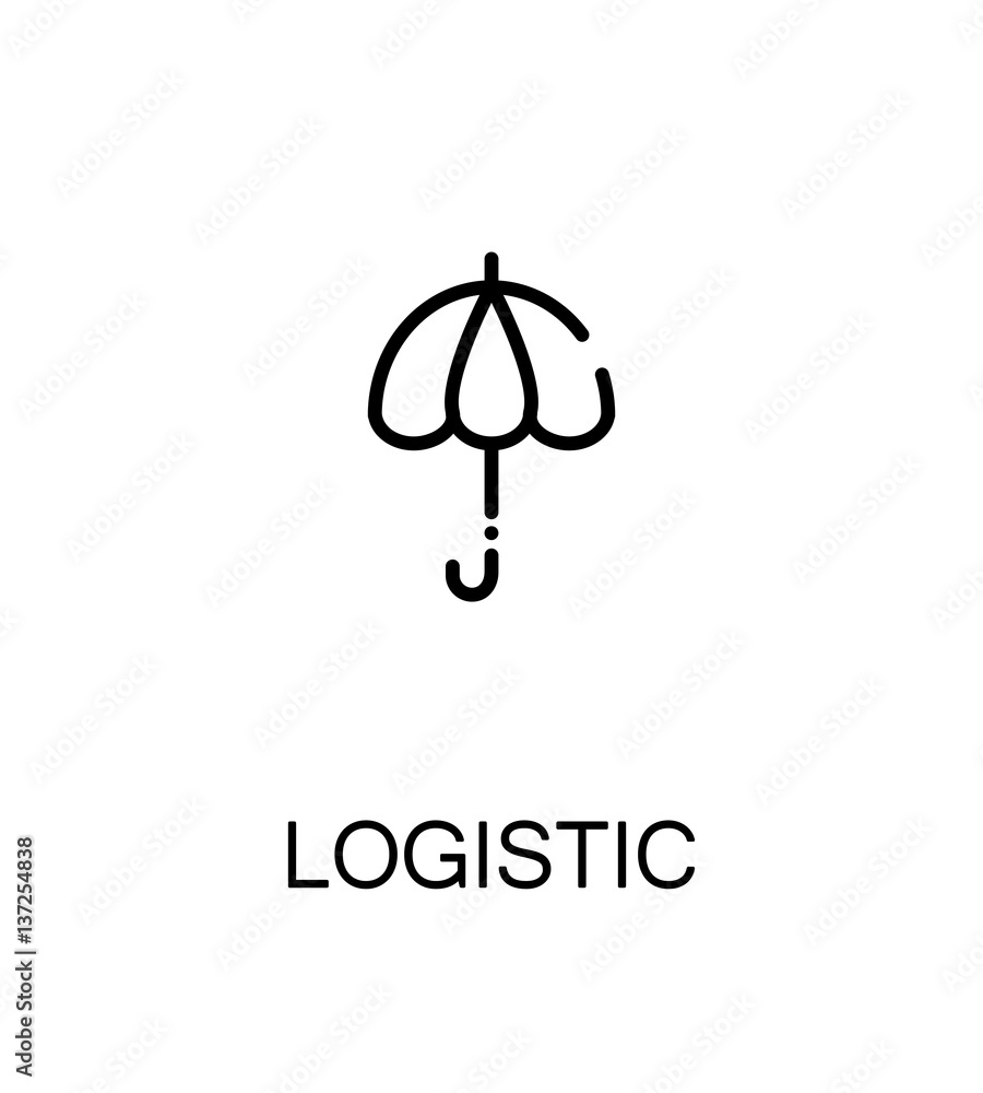 Logistic flat icon Logistic flat icon