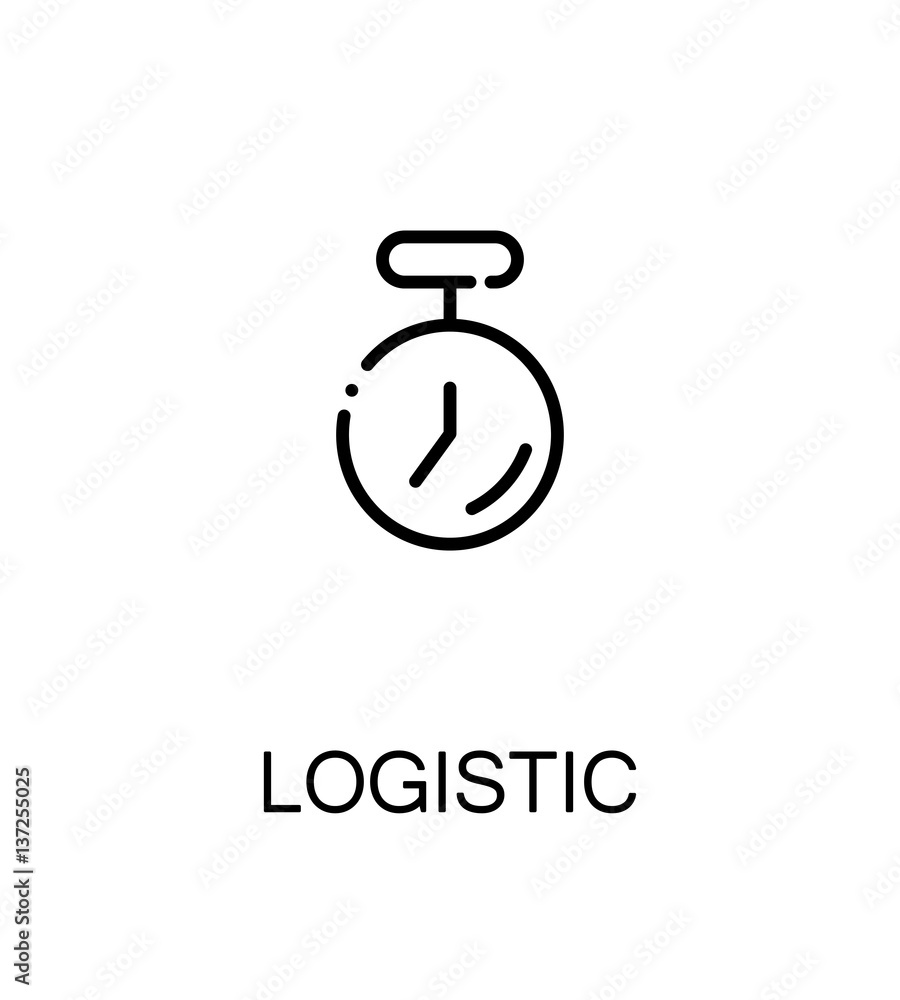 Obraz premium Logistic flat icon