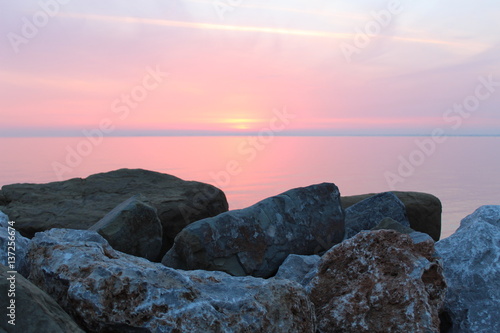 sunset rocks