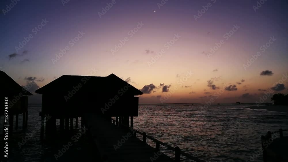tropical island sunrise, Iruveli, Maldives tropical island sunrise, Iruveli, Maldives