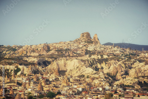 Nevsehir cave city in Cappadocia  Turkey 
