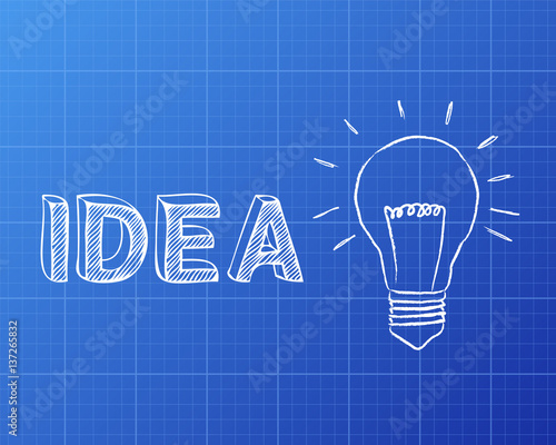 Idea Light Bulb Blueprint