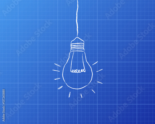 Hanging Light Bulb Blueprint
