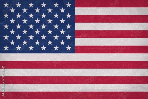 Grunge USA flag pattern on wild shale