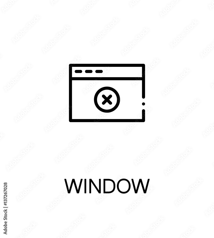Internet window icon. Internet window icon.