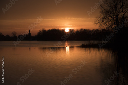 Sunset in Friesland