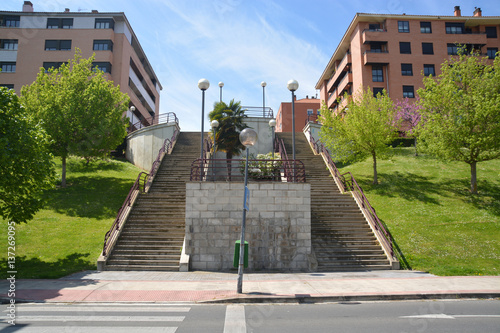 escaleras en las calles de Logroño