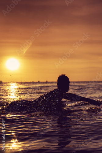 Sunset Surfing © bartsadowski