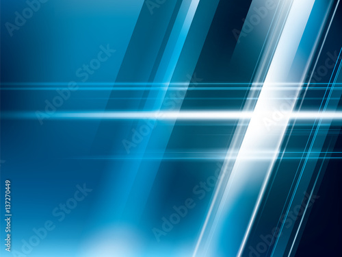 Bright lights on blue abstract background vector