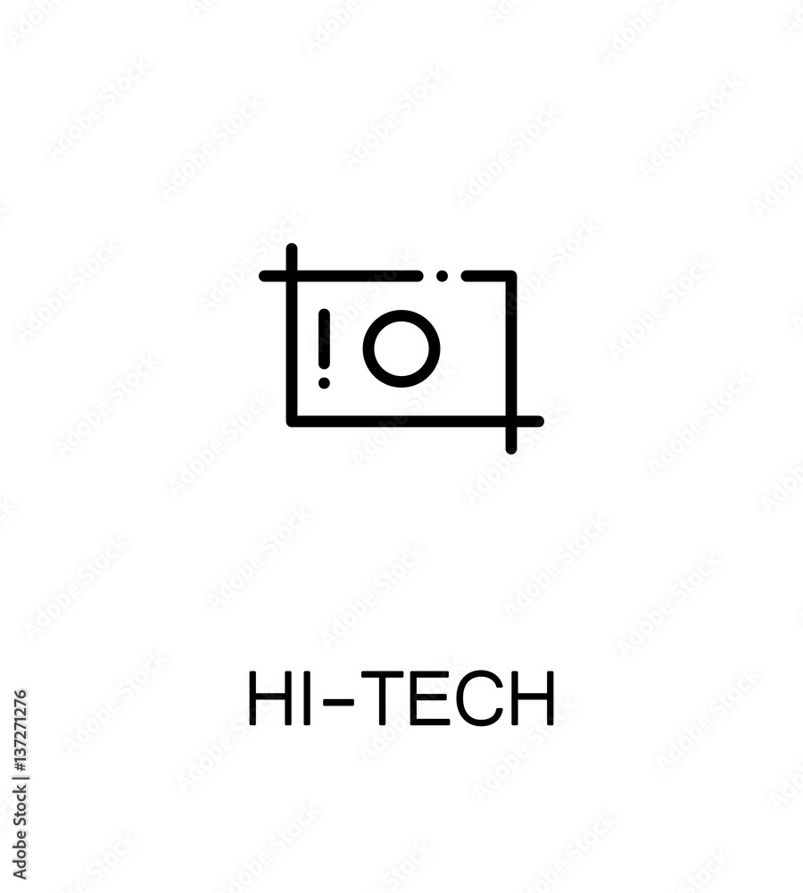 Hi-tech flat icon