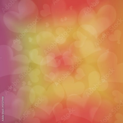 heart-shaped lights over it for background