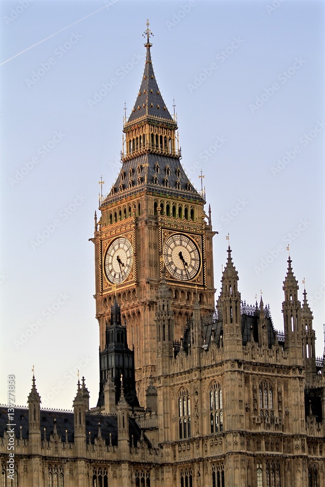 Houses of Parliament at sunset, London