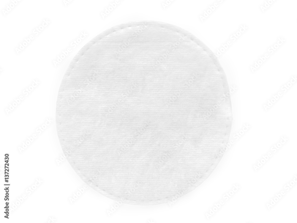 Round cotton cosmetic pad