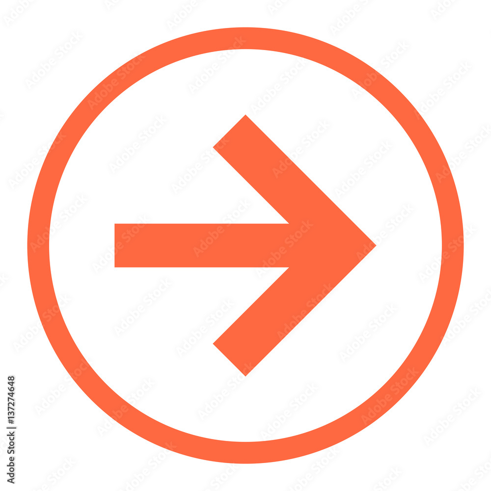 Arrow Sign Flat Circle Icon Arrow Sign Flat Circle Icon