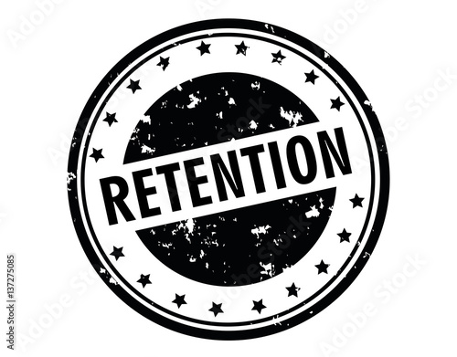 Retention stamp sign seal logo