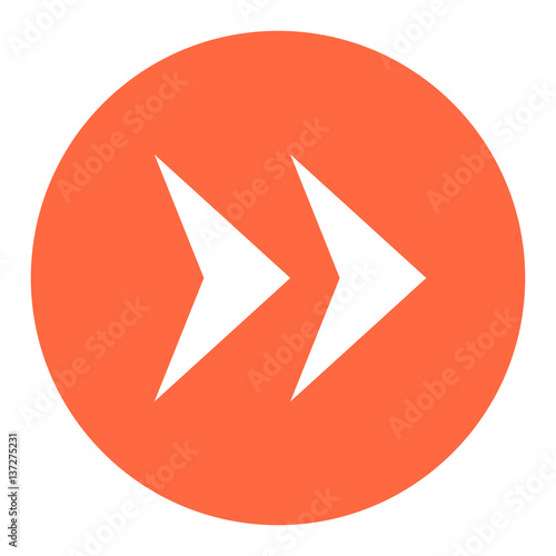 Free Download Arrow Sign Flat Circle Icon - GFXLoad