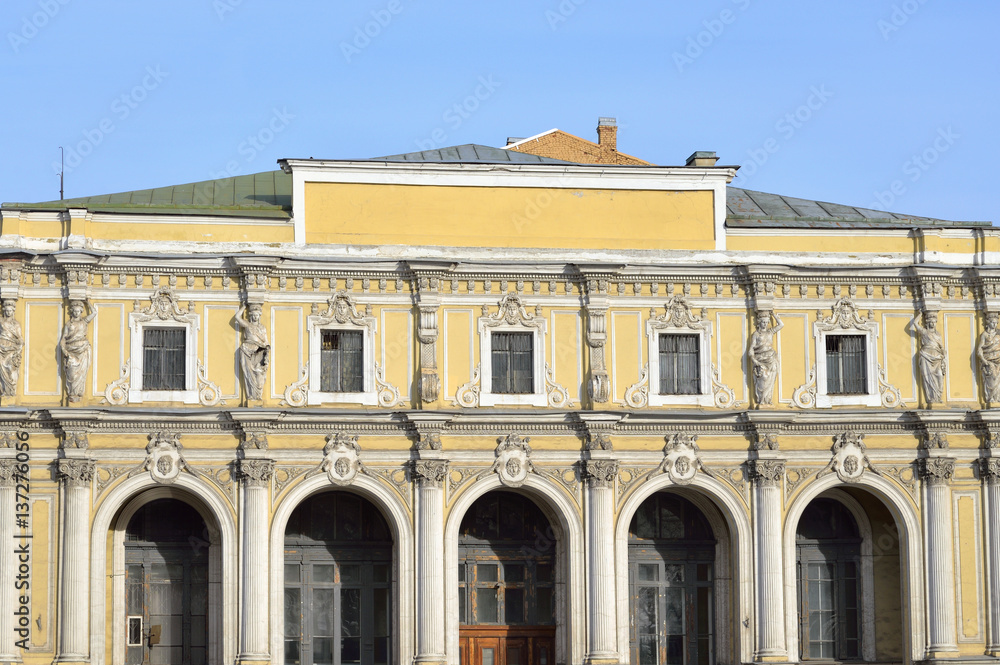 Old building in the classical style in St. Petersburg.