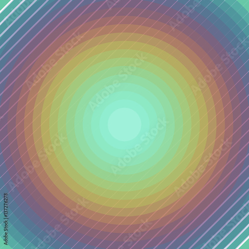 Minimalistic design with circles, diagonal lines. Geometric shapes forming abstract beautiful background. Perfect decoration for brochure, magazine, flyer, booklet or report