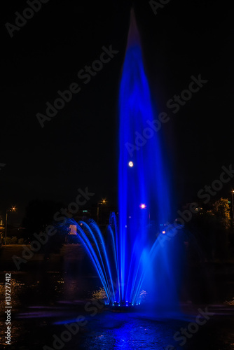 Light and music fountain at Rusanovka