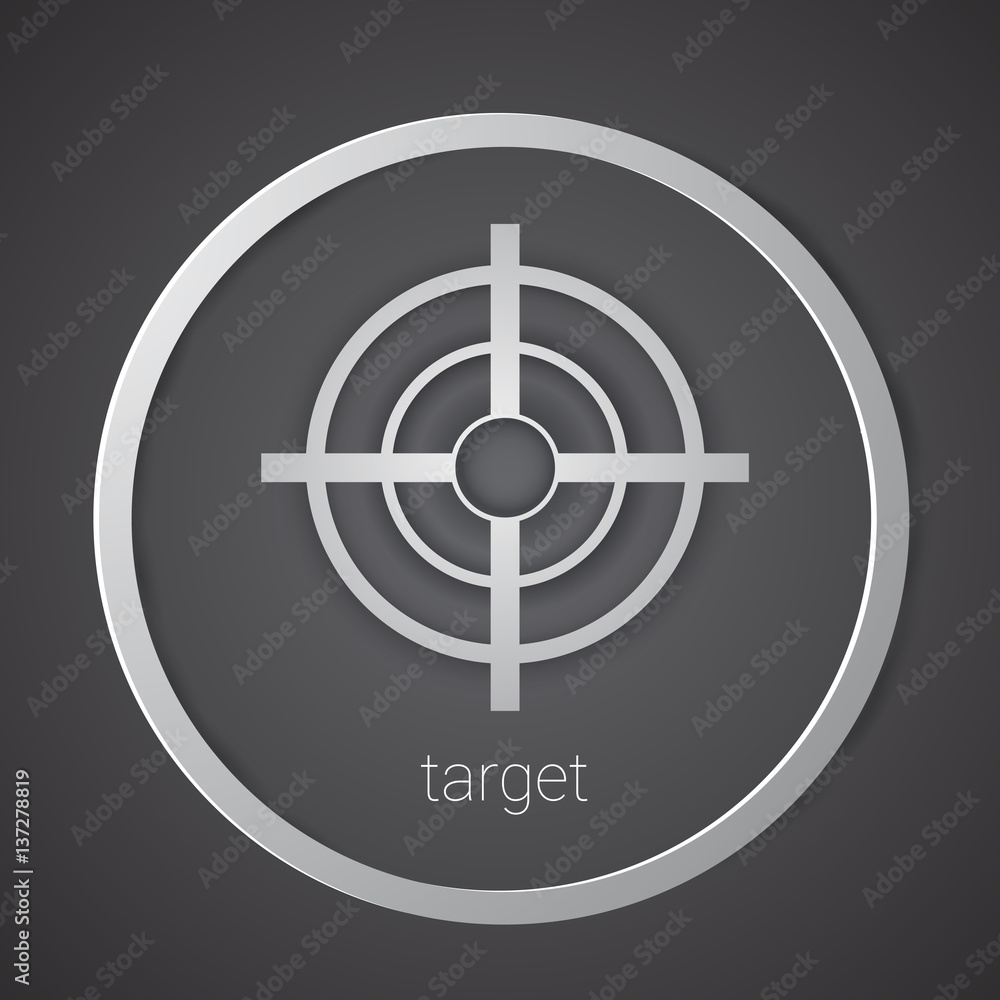 Target Icon Strategy New Idea Business Concept Flat Vector Illustration Target Icon Strategy New Idea Business Concept Flat Vector Illustration