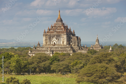 Sunny day in the ancient city of Bagan Burma 