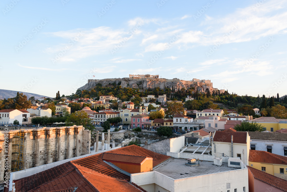 View toward Acropolis from Monastiraki Square