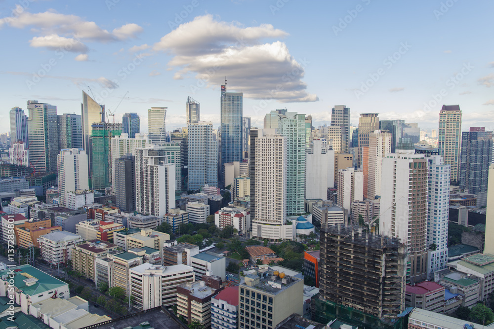 Fototapeta premium Skyview at Manila, Philippines