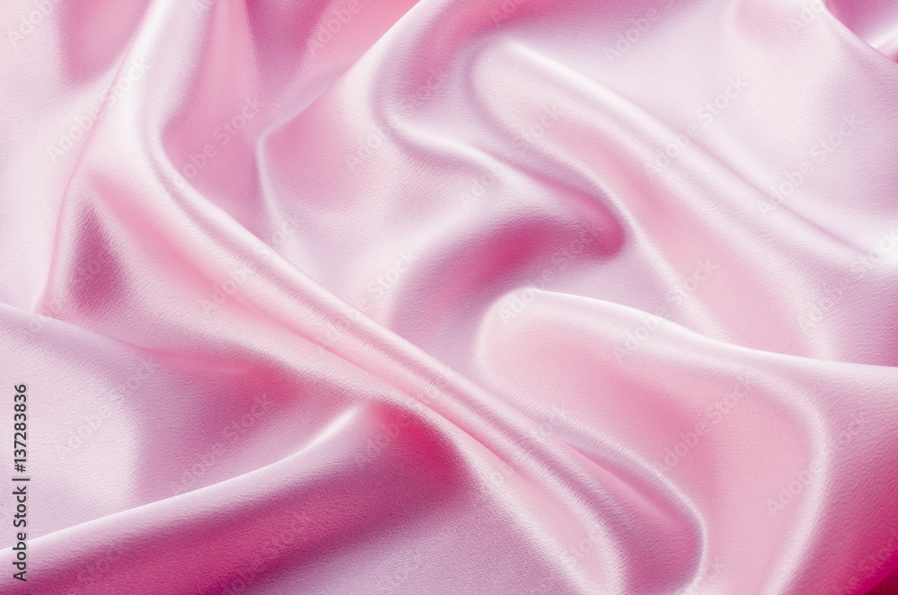 Obraz premium ピンクの布ドレープ