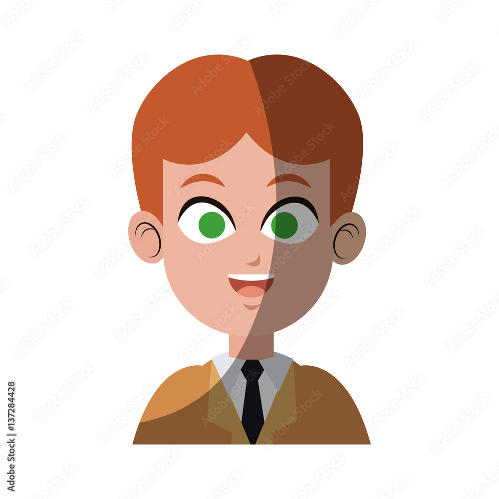 businessman wearing suit and tie over white background. colorful design. vector illustration businessman wearing suit and tie over white background. colorful design. vector illustration