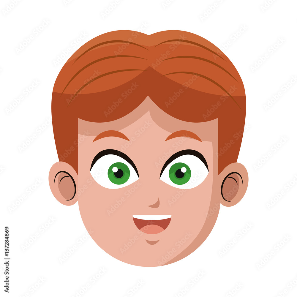 happy man cartoon icon over white background. colorful design. vector illustration happy man cartoon icon over white background. colorful design. vector illustration