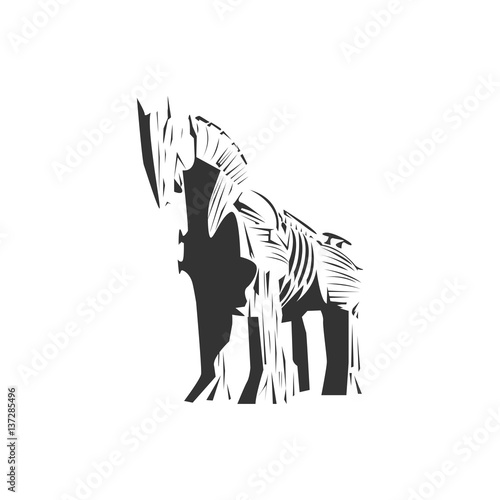Trojan horse vector ,  wood horse