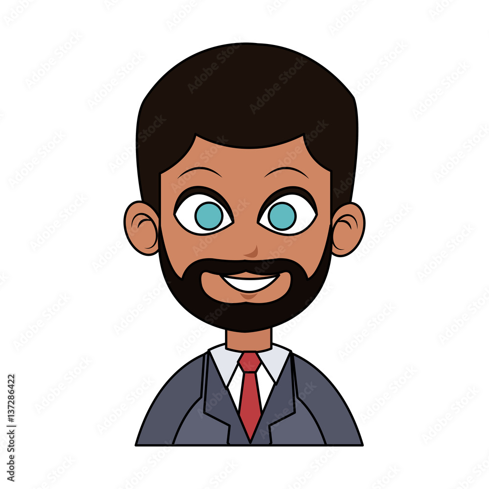 businessman wearing suit and tie over white background. colorful design. vector illustration businessman wearing suit and tie over white background. colorful design. vector illustration