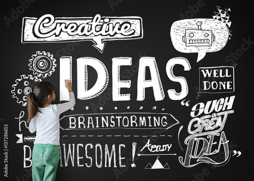 Ideas Inspire Creative Thinking Motivation Concept