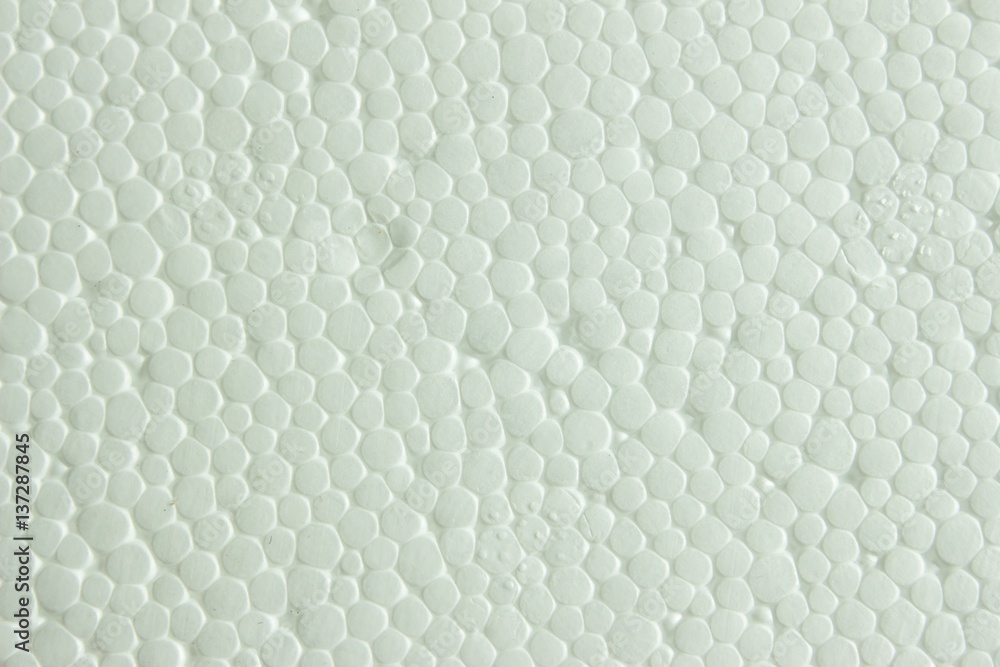 Fototapeta premium Polystyrene foam texture. background from the white surface of foam plastic