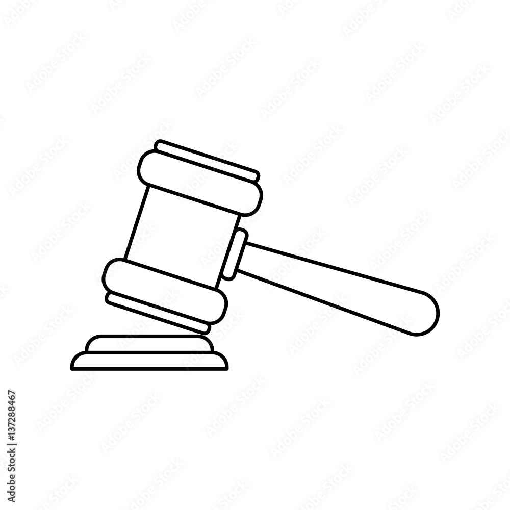 Justice gavel isolated icon vector illustration graphic design Justice gavel isolated icon vector illustration graphic design